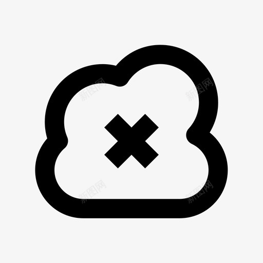 云断开连接云数据技术材质图标svg_新图网 https://ixintu.com 云数据技术材质图标 云断开连接