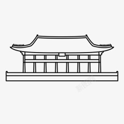 历史文化遗产京畿道城堡历史图标高清图片