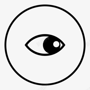 眼睛角膜外观图标图标