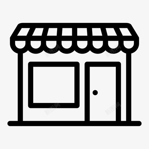 商店销售产品零售商图标svg_新图网 https://ixintu.com 商业 商人 商店 市场 购物 销售产品 零售商