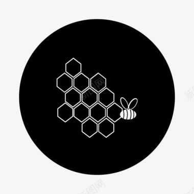 蜜蜂随机出现在戒指上图标图标
