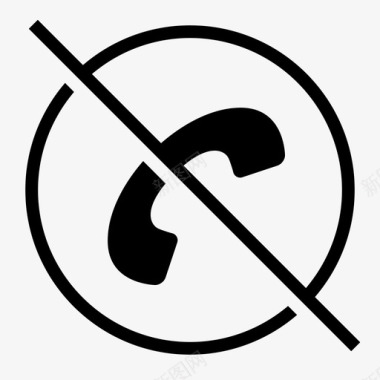 禁用电话不呼叫无用图标图标