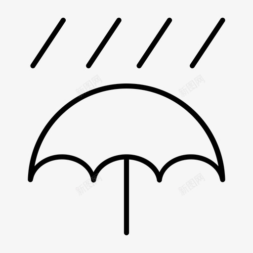 雨天雨滴飓风图标svg_新图网 https://ixintu.com 天气 天气稀薄 雨伞 雨天 雨滴 风暴 飓风