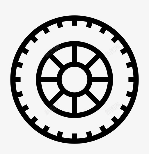 轮胎汽车零钱图标svg_新图网 https://ixintu.com 备胎 橡胶 汽车 物品 瘪胎 车轮 轮胎 轮辋 零钱