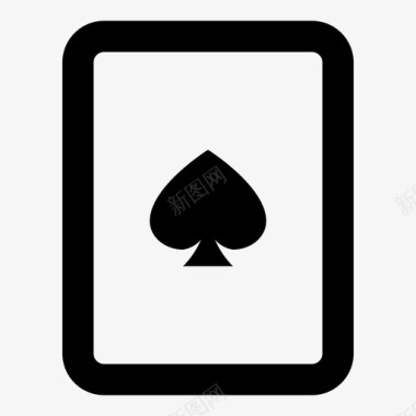 黑桃王牌售出扑克牌图标图标