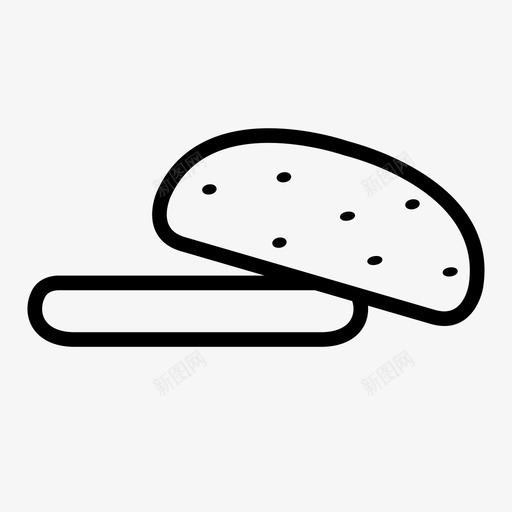 很好1面包图标svg_新图网 https://ixintu.com 1 很好 汉堡 汉堡好 面包 食物