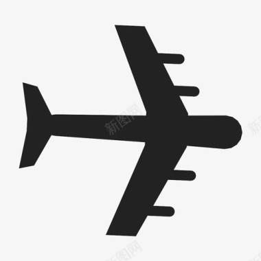 飞机运输螺旋桨图标图标