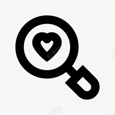 心搜索1探索爱情图标图标