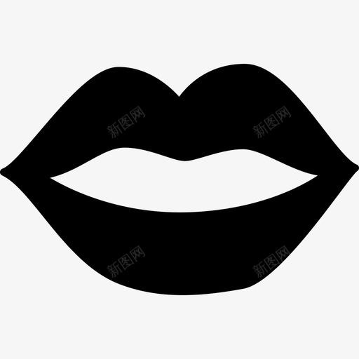 女性的嘴唇形状牙医图标svg_新图网 https://ixintu.com 女性的嘴唇 形状 牙医