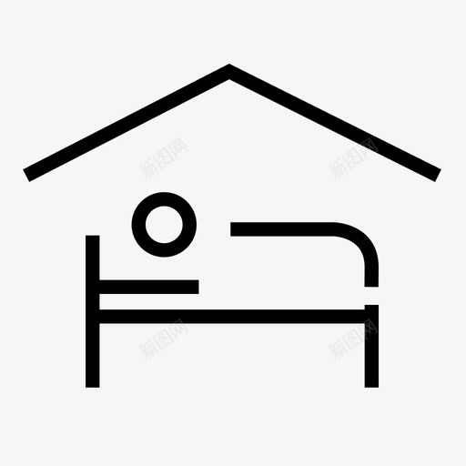 酒店睡眠休息图标svg_新图网 https://ixintu.com 休息 住宿 功能 午餐 卧床休息 活动 睡眠 紧急情况 酒店