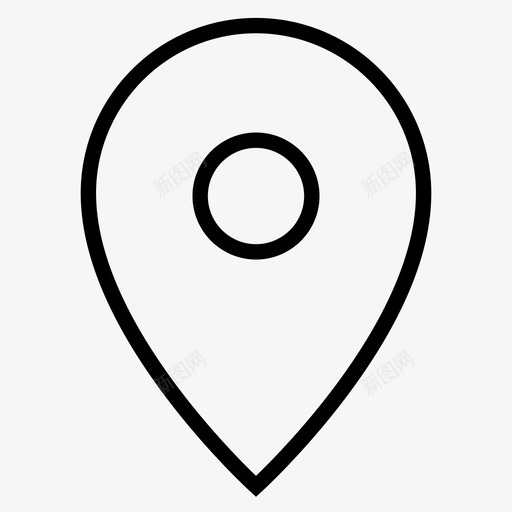 地图钉街道展示块图标svg_新图网 https://ixintu.com 位置 地图钉 展示块 指示器 材料 物体 街道 道路 项目