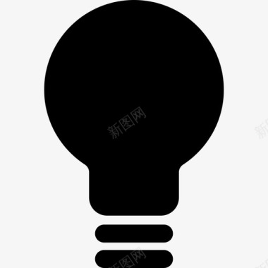 灯泡黑色工具形状商务商务包图标图标