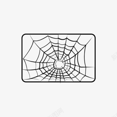 蜘蛛网自然图标图标