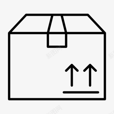 包装箱子板条箱图标图标