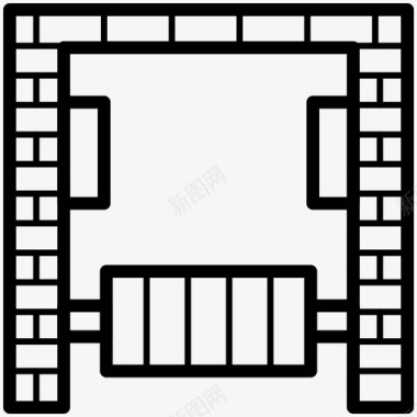 练习者自然公园图标图标