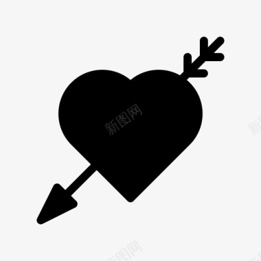 心脏纹章互联网图标图标