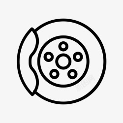 刹车卡钳盘式制动器止动块刹车片图标高清图片
