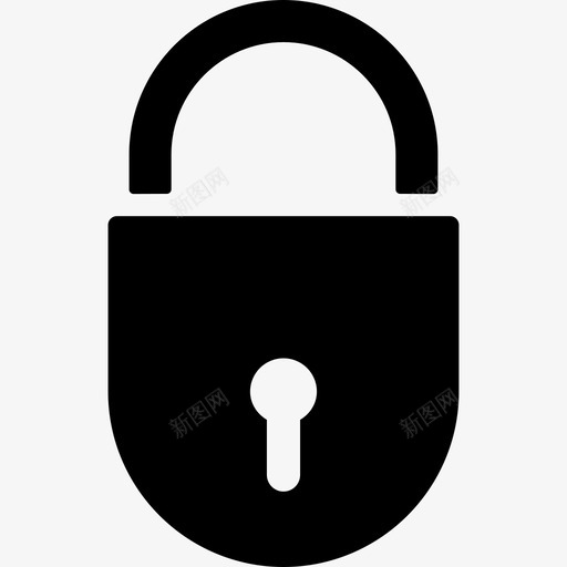 锁挂锁接口安全符号商务包图标svg_新图网 https://ixintu.com 商务包 锁挂锁接口安全符号