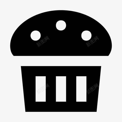 松饼烘焙食品面包房图标svg_新图网 https://ixintu.com 仙女蛋糕 早餐 松饼 烘焙食品 糕点 纸杯蛋糕 面包房 食品和饮料材料设计图标 馅饼 麸皮