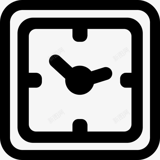 方形钟工具和器具免费的生意图标svg_新图网 https://ixintu.com 免费的生意 工具和器具 方形钟
