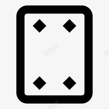四个方块下注纸牌游戏图标图标