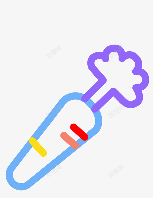 胡萝卜打浆鸡冠图标svg_新图网 https://ixintu.com 悸动 打浆 最新技术 水果 胡萝卜 蔬菜 配料 颤抖 鸡冠