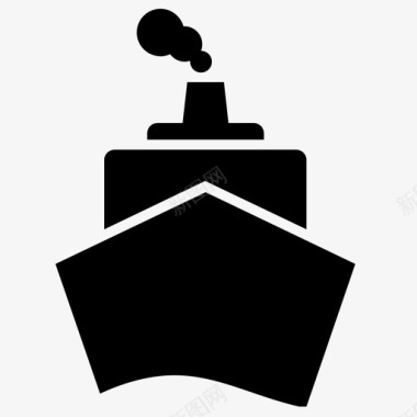 船舶海军舰队水运图标图标