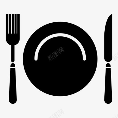 餐具餐车餐食图标图标