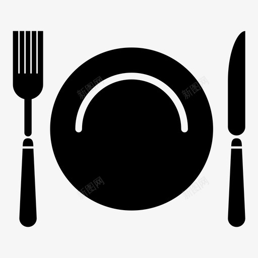 餐具餐车餐食图标svg_新图网 https://ixintu.com 刀 厨房 叉子 烹饪 盘子 餐具 餐厅 餐车 餐食