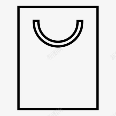 购物袋箱包商业图标图标