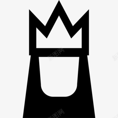 女王城堡象棋图标图标