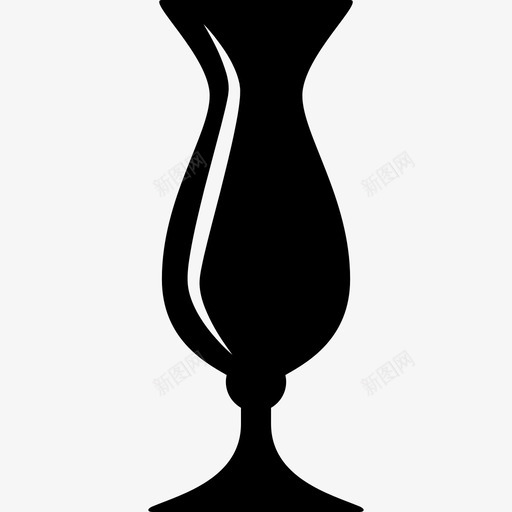 玻璃优雅的黑色形状工具和用具厨房图标svg_新图网 https://ixintu.com 厨房 工具和用具 玻璃优雅的黑色形状