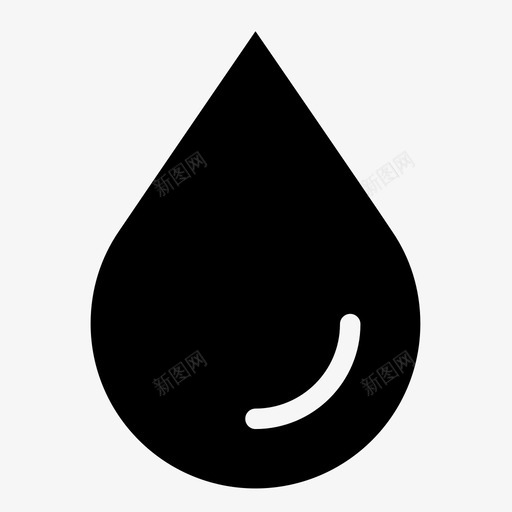 水滴雨滴液体图标svg_新图网 https://ixintu.com 水滴 液体 湿 滴 雨滴