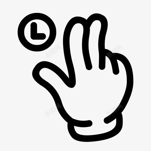 两个手指按住按压手图标svg_新图网 https://ixintu.com 两个手指 两个手指按住 动作 情绪 手 手势 按压 注意 活动 点击并按住