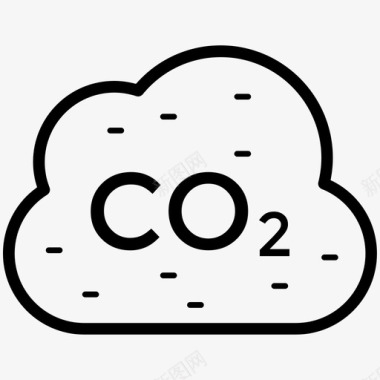 二氧化碳配方自然公园图标图标