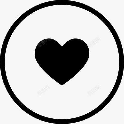 心脏用户界面圆形实心卷3图标svg_新图网 https://ixintu.com 心脏 用户界面圆形实心卷3