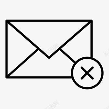 电子邮件删除取消计算机邮件图标图标