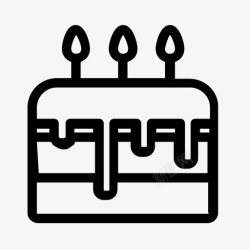 蛋糕会员专享受生日蛋糕甜蜜节日图标高清图片