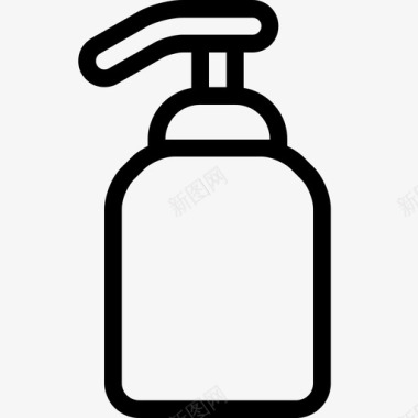 肥皂分配器容器清洁剂图标图标