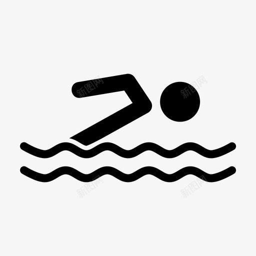 游泳潮汐海洋图标svg_新图网 https://ixintu.com 互联网 体育字形 徽章 无线 最新技术 活动 海洋 游泳 潮汐 锻炼