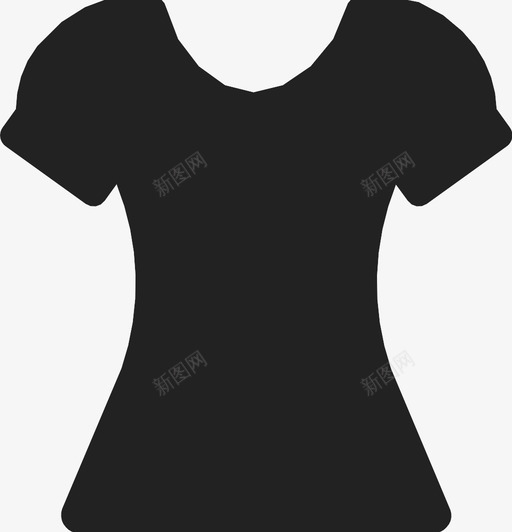 衬衫震颤悸动图标svg_新图网 https://ixintu.com 互联网 女装 悸动 振动 服装 爆发 衬衫 震颤