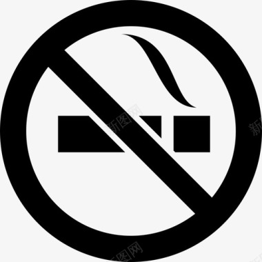 禁止吸烟信号标志信号设置图标图标