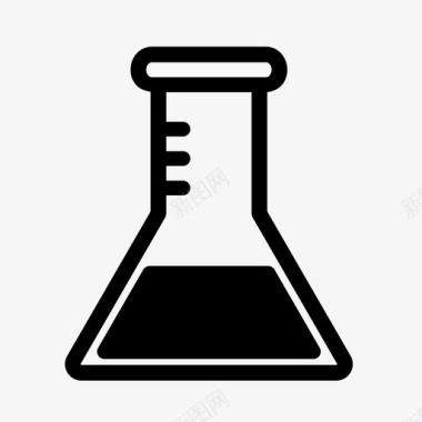 erlenmeyer烧瓶科学混合图标图标