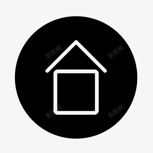 主页房屋图像图标svg_新图网 https://ixintu.com 主页 图像 房屋 黑色圆形网络图标