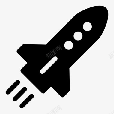火箭速度宇宙飞船图标图标