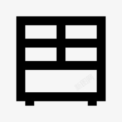 家具脚橱柜床头柜厨柜图标高清图片