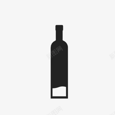 酒瓶葡萄藤小瓶图标图标