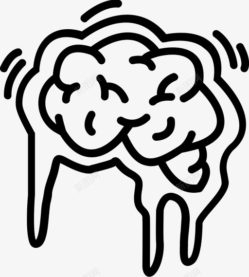 大脑冻结大脑头痛图标svg_新图网 https://ixintu.com 冰淇淋 夏天 大脑 大脑冻结 头痛 感觉