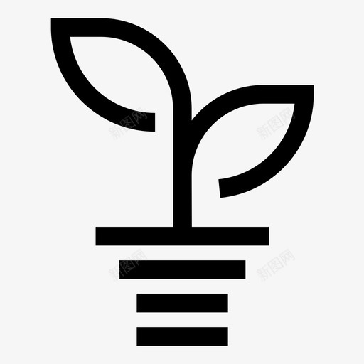 植物根植物花瓶图标svg_新图网 https://ixintu.com 农业 叶子 土壤中的植物 展品 根 植物 植物学 植物花瓶 自然