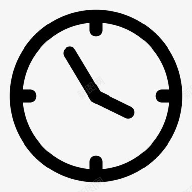 时钟墙时间图标图标